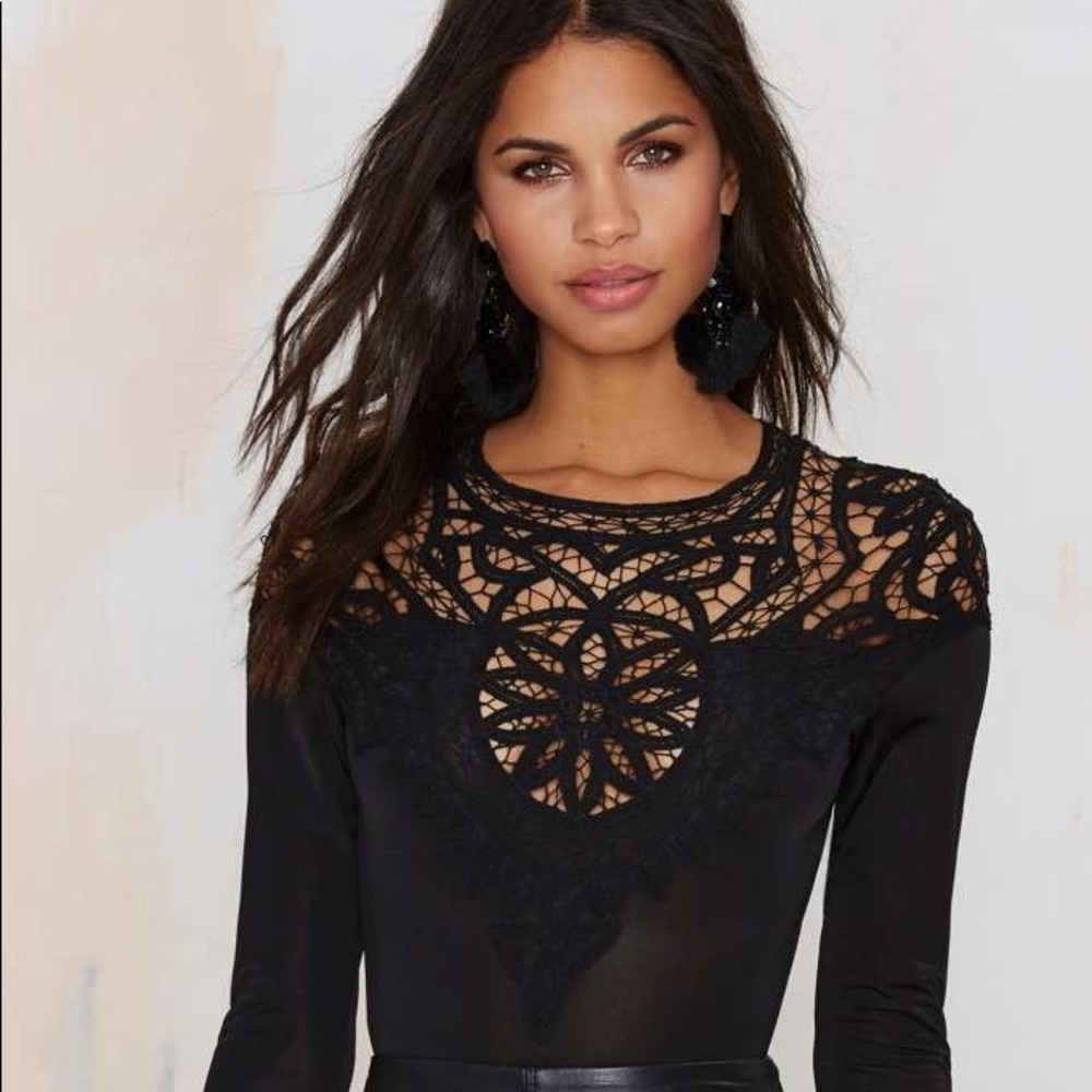NWT For Love & Lemons Penelope Bodysuit